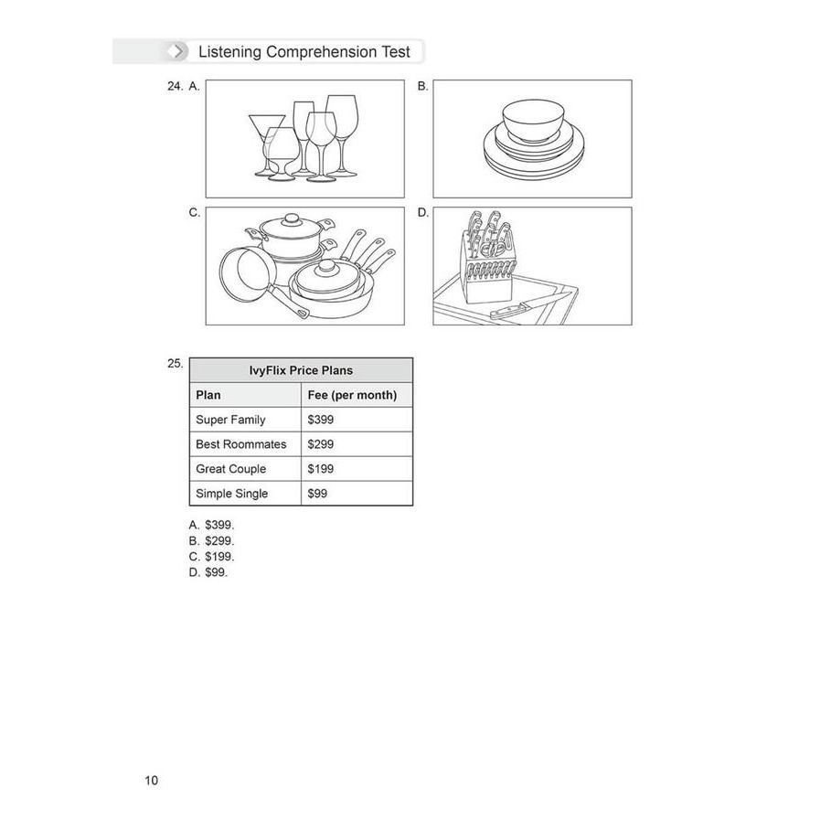 書適一店》準！GEPT新制全民英檢中級初試10回致勝模擬試題+翻譯解答本(聽力&閱讀)-試題本+翻譯解答本/常春藤-細節圖5