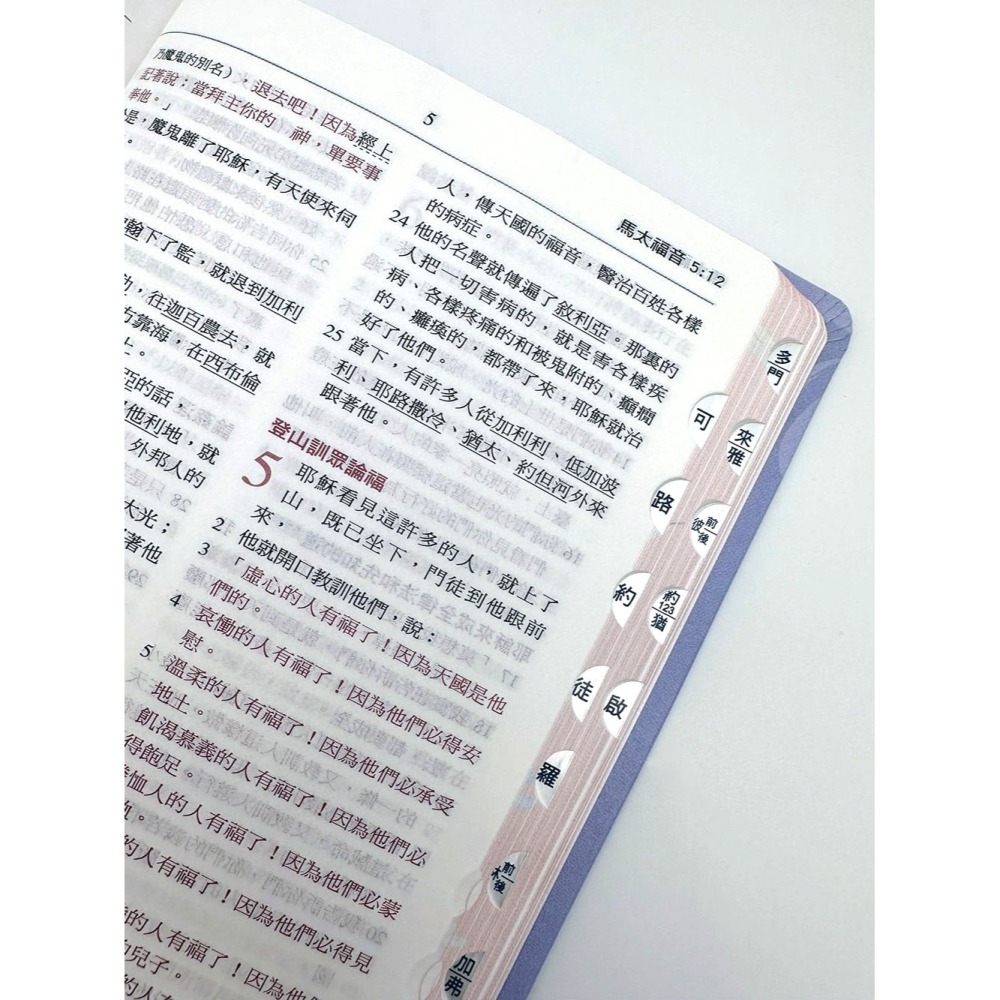 書適》聖經-和合本(藍金橫排皮面紅字索引)： /聖經資源中心-細節圖3