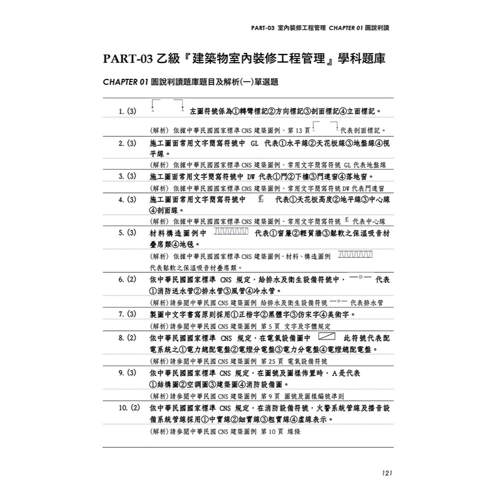 書適》晨興乙級建築物室內設計及室內裝修工程管理證照學科公告題庫：逐題解析彙編(5版) /晨興 /晨興設計-細節圖4
