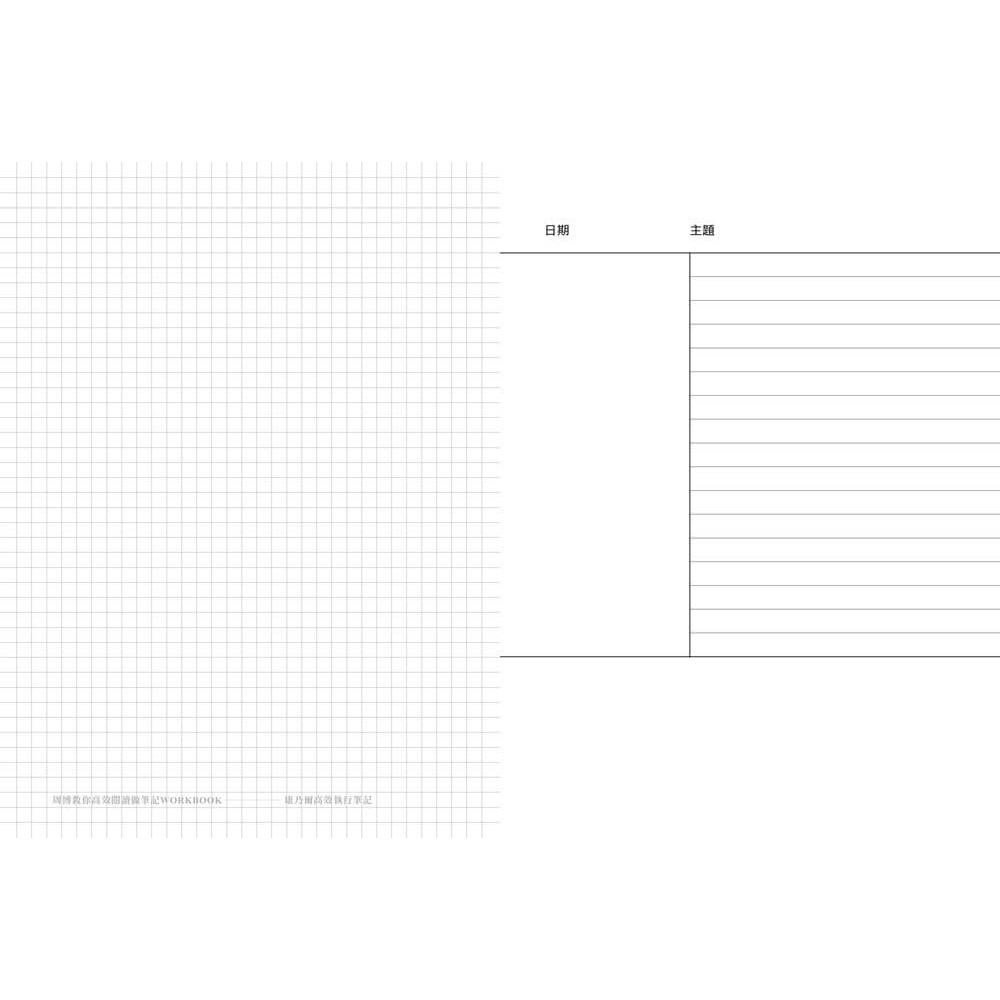 書適》周博教你高效閱讀做筆記WORKBOOK(「康乃爾高效執行筆記」「紅綠燈錯題修正筆記」「WEF體驗式筆記」） /畢方-細節圖3
