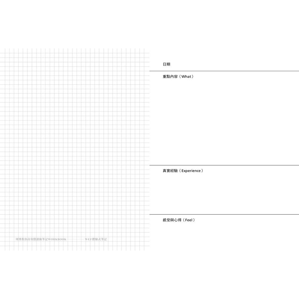 書適》周博教你高效閱讀做筆記WORKBOOK(「康乃爾高效執行筆記」「紅綠燈錯題修正筆記」「WEF體驗式筆記」） /畢方-細節圖7