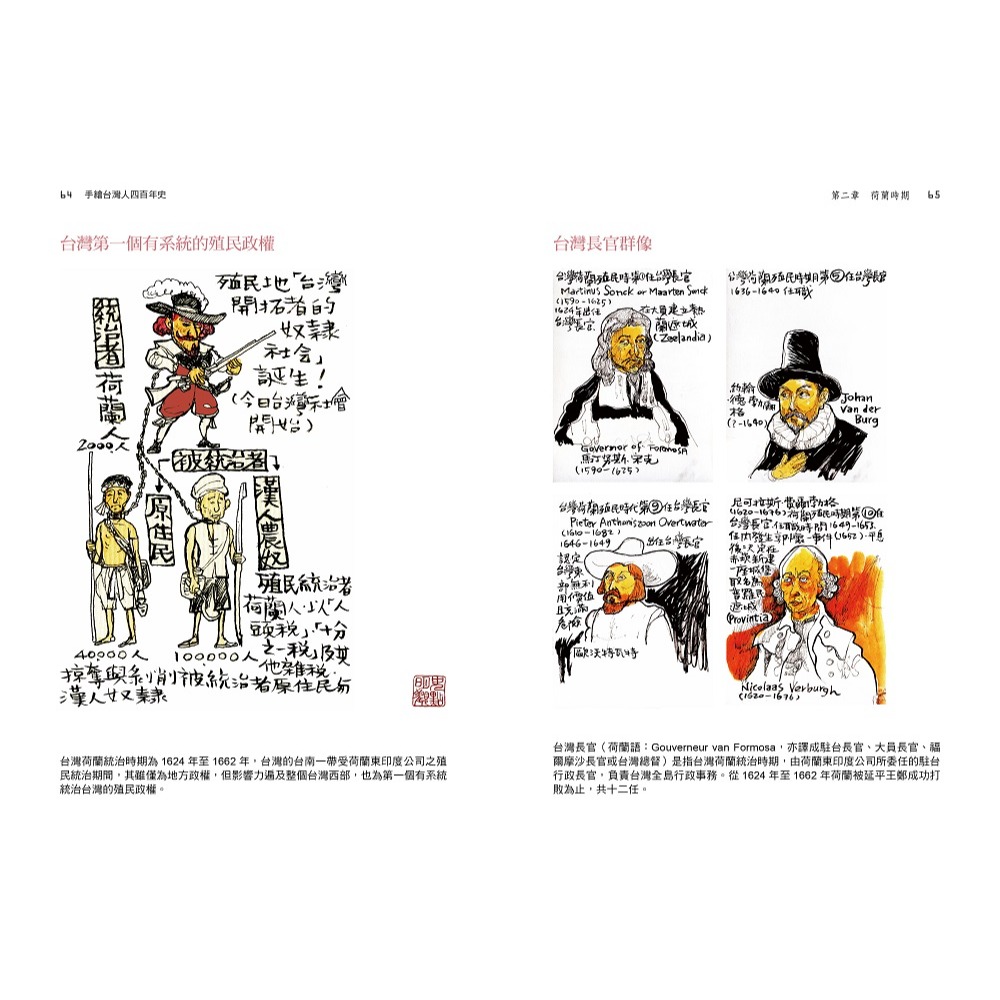 書適》手繪台灣人四百年史(二版) /邱顯洵 /印刻-細節圖3