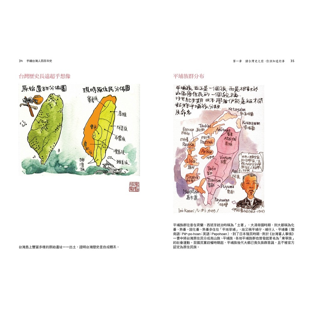書適》手繪台灣人四百年史(二版) /邱顯洵 /印刻-細節圖4