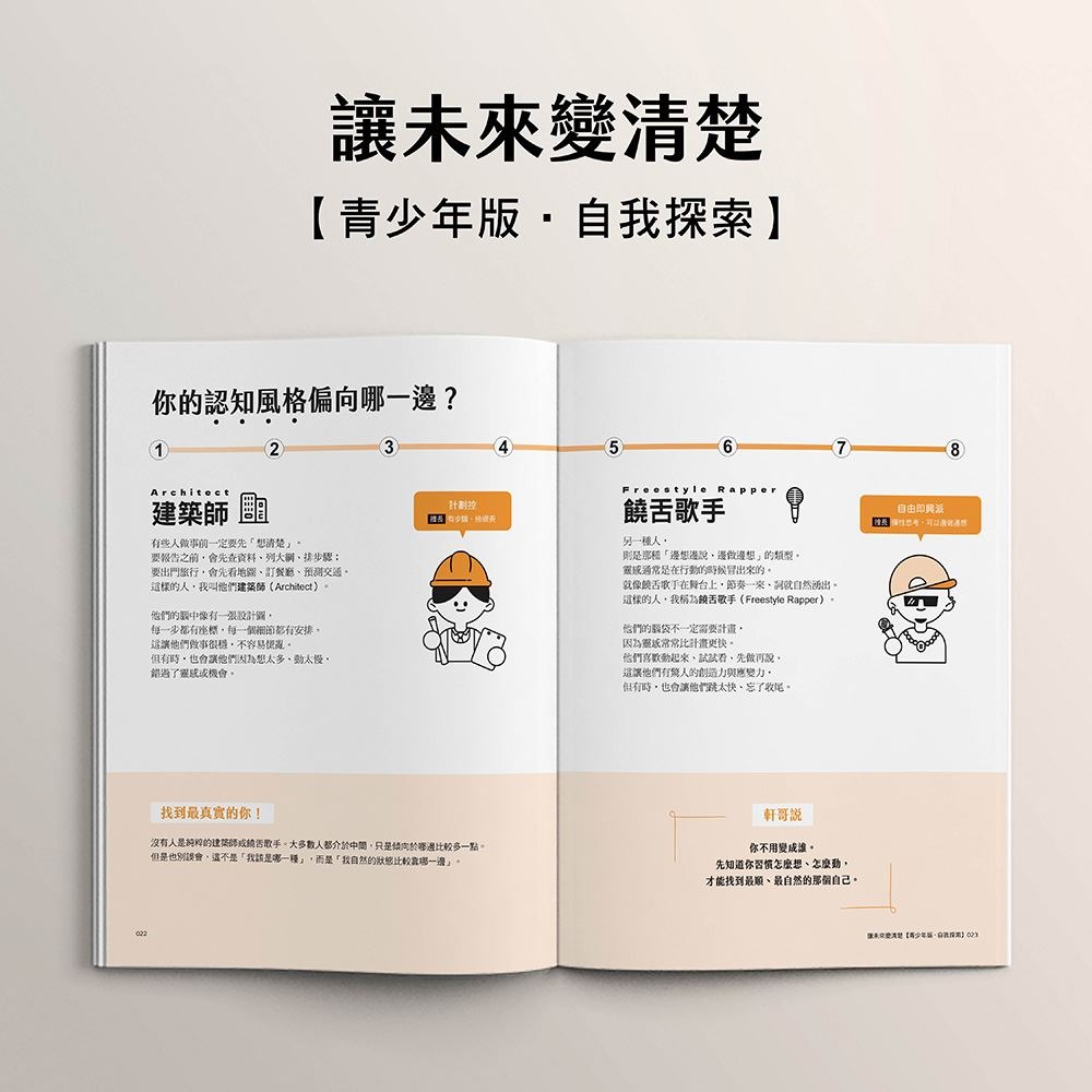 書適》讓未來變清楚：劉軒獨創「性格八角」青春陪跑套書【青少年版vs.大人版】 /劉軒 /三采-細節圖5