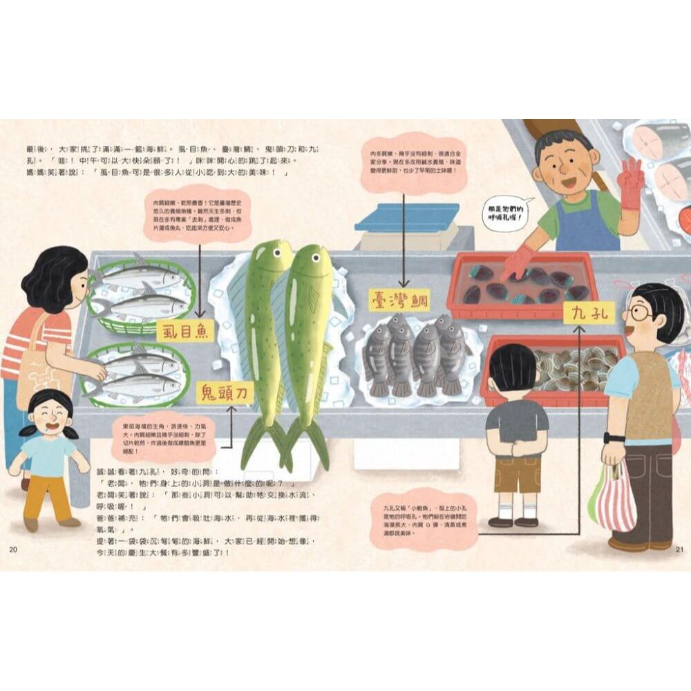 書適》海味餐桌上菜囉！—從晨間港口到溫馨家宴，一場連結海洋與土地的食魚教育大冒險！ /親子天下-細節圖5