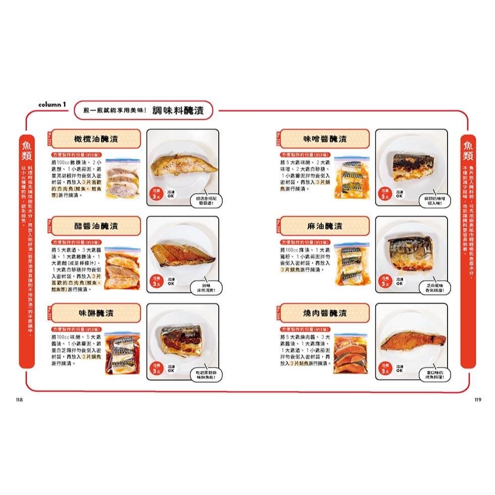 書適》花1%力氣！做出500道常備菜：一次備好3餐份量，冷藏冷凍OK，天天快速開飯 /丸美廚房 /蔚藍文化-細節圖7