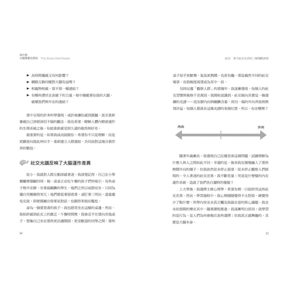 書適》為什麼大腦需要交朋友：神經科學家教你用「社交連結」活化大腦 /雷恩 /天下文化-細節圖6