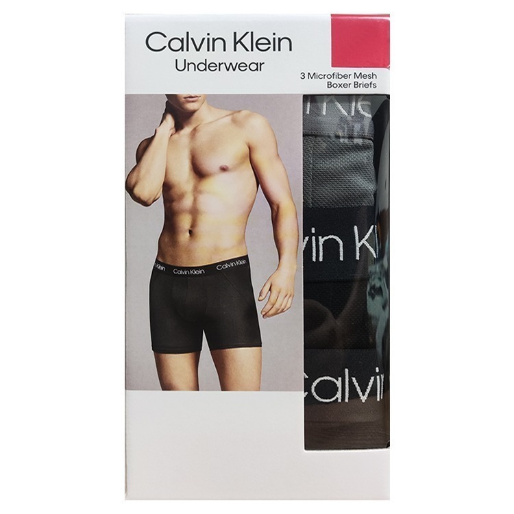 喜市購生活館 CK男內褲 Calvin Klein 男彈性內褲  CK四角內褲  三入組 好市多代購 美式賣場-規格圖1