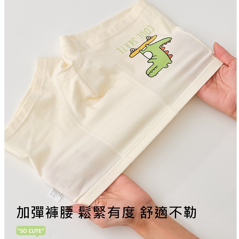 ☆朵拉與瑪姬☆ 2026搶先款 男童兒童四角内褲 恐龍/工程車 一組兩件 平角褲 四角褲 睡褲-細節圖2