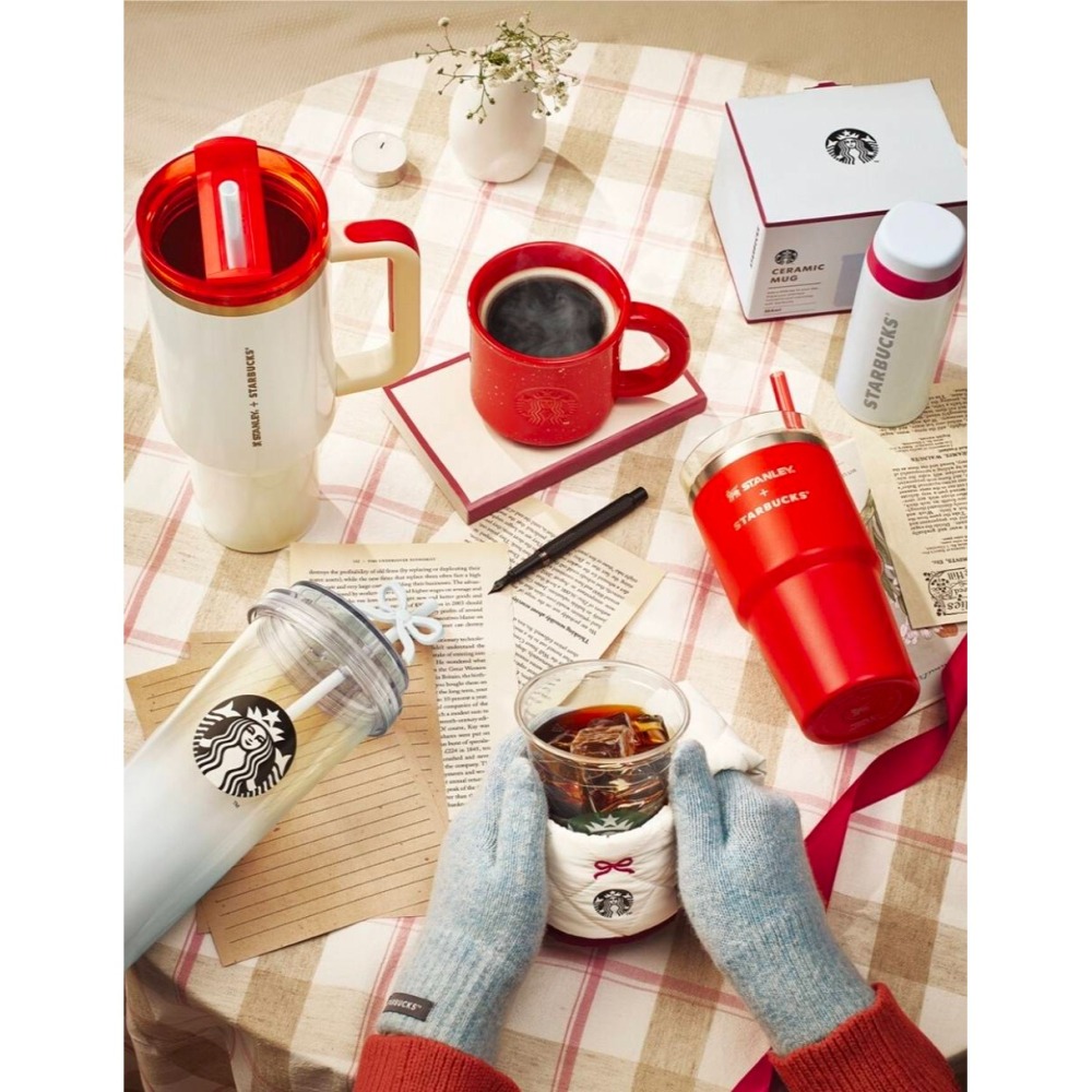 【FLOWER KOREA韓國代購】韓國星巴克限定-2025聖誕節第二彈-史丹利吸管杯-保溫杯-馬克杯-細節圖4