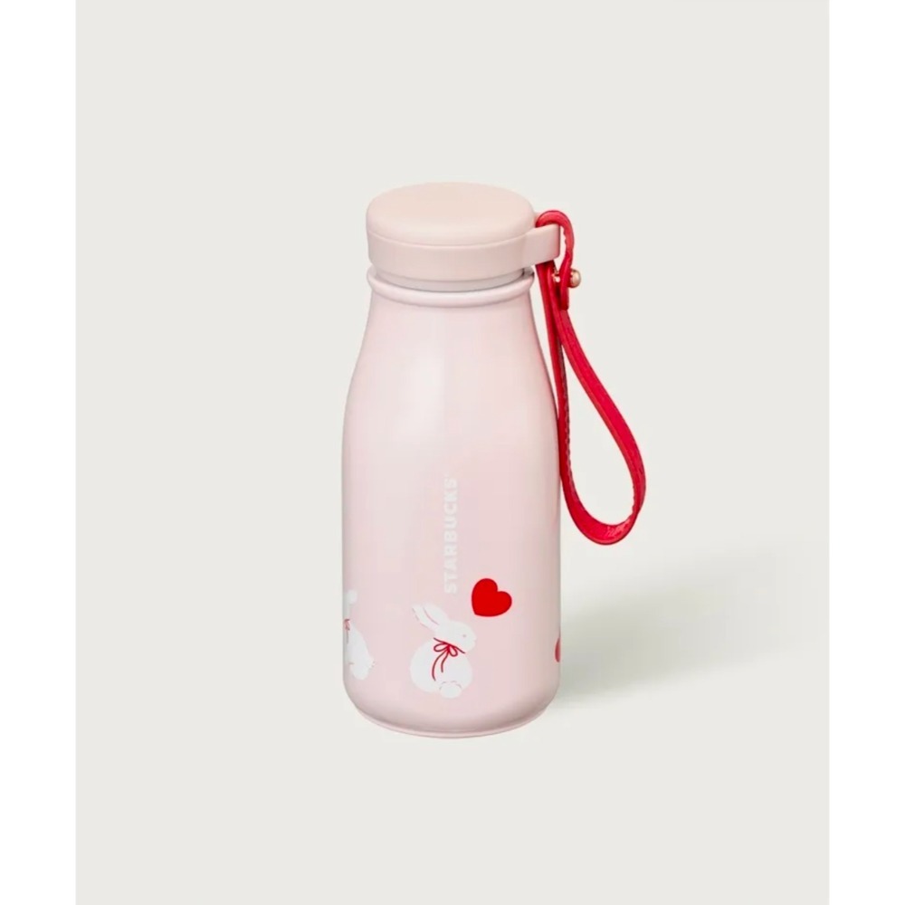 粉色兔子不鏽鋼保溫瓶237ml