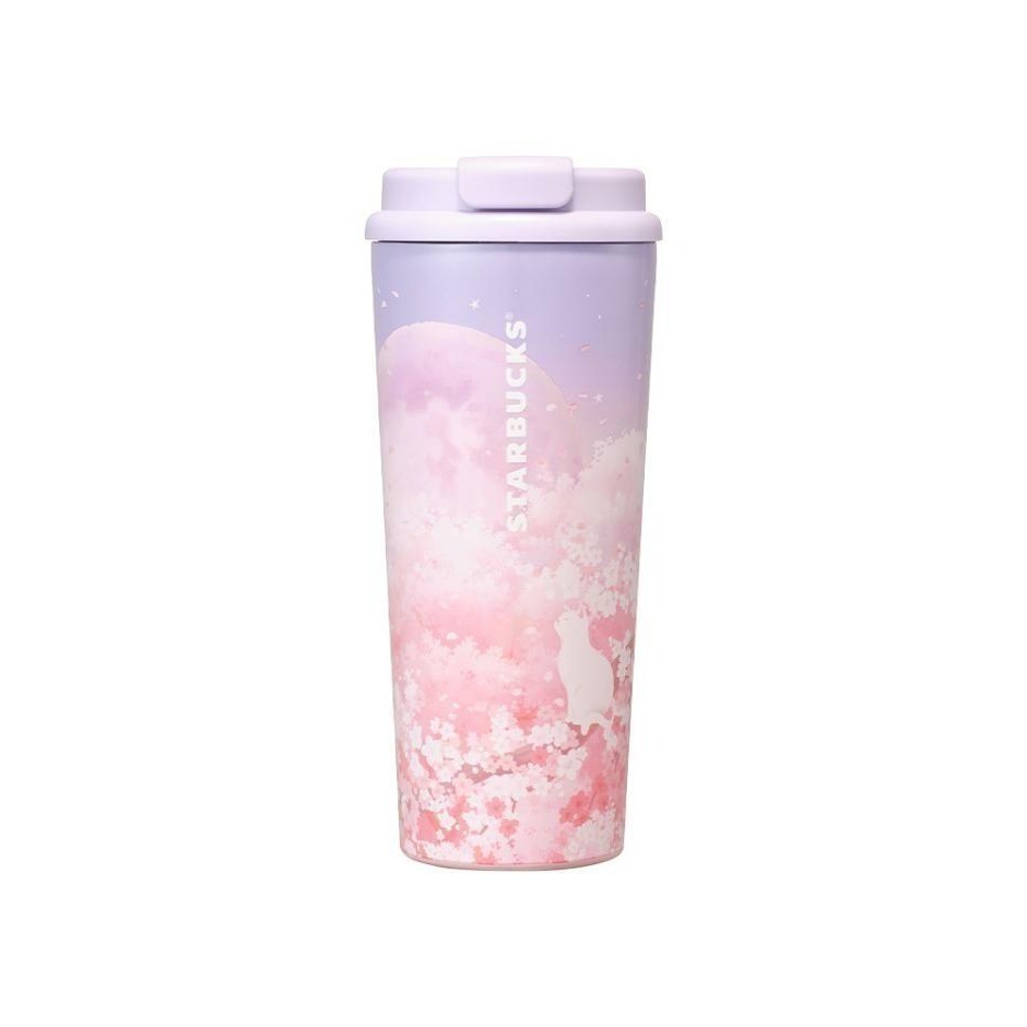 FLOWER_KOREA韓國代購-韓國星巴克限定-2026年櫻花季系列第一彈 貓咪 史丹利 保溫杯-規格圖2