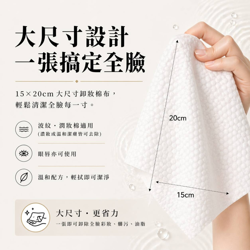 日喬恩LIFE 淨化毛孔深層卸妝棉 毛穴清潔卸妝棉 三效合一卸妝棉 3D珍珠雲感纖維 洗卸合一 隨身包 批發團購-細節圖3
