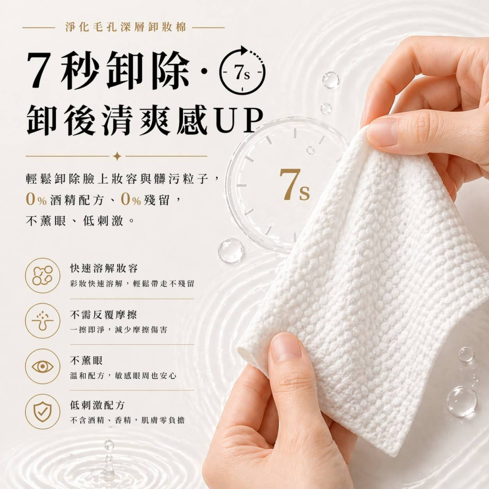 日喬恩LIFE 淨化毛孔深層卸妝棉 毛穴清潔卸妝棉 三效合一卸妝棉 3D珍珠雲感纖維 洗卸合一 隨身包 批發團購-細節圖4