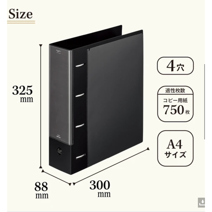 [推し活にオススメmyfa]4孔file夾コレクションファイルスーパーワイド－－－A4-規格圖6