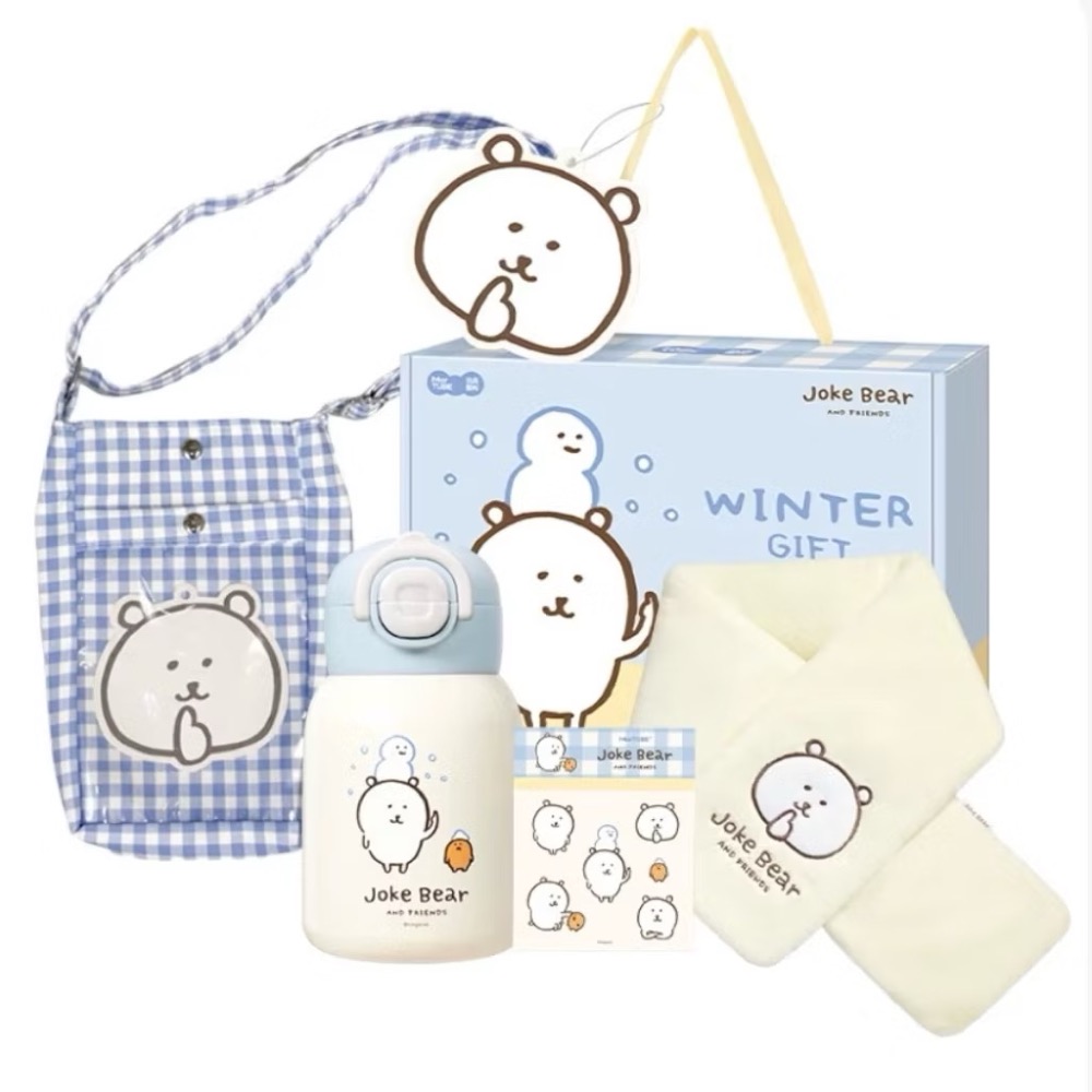 保溫杯+圍巾禮盒