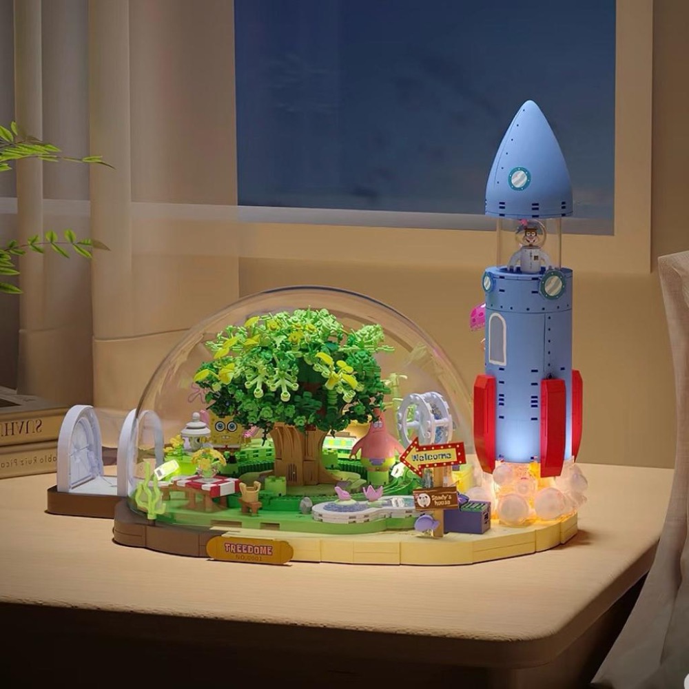 【熊盒子】正版授權🔖 AREAX磚區 海綿寶寶 珊迪的圓頂樹屋 公仔 玩具 禮物🎁-細節圖2