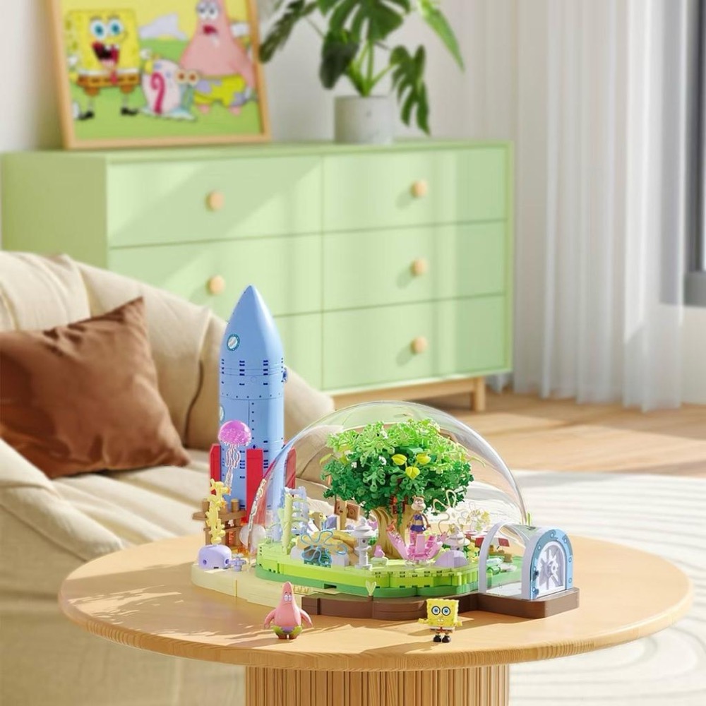 【熊盒子】正版授權🔖 AREAX磚區 海綿寶寶 珊迪的圓頂樹屋 公仔 玩具 禮物🎁-細節圖3