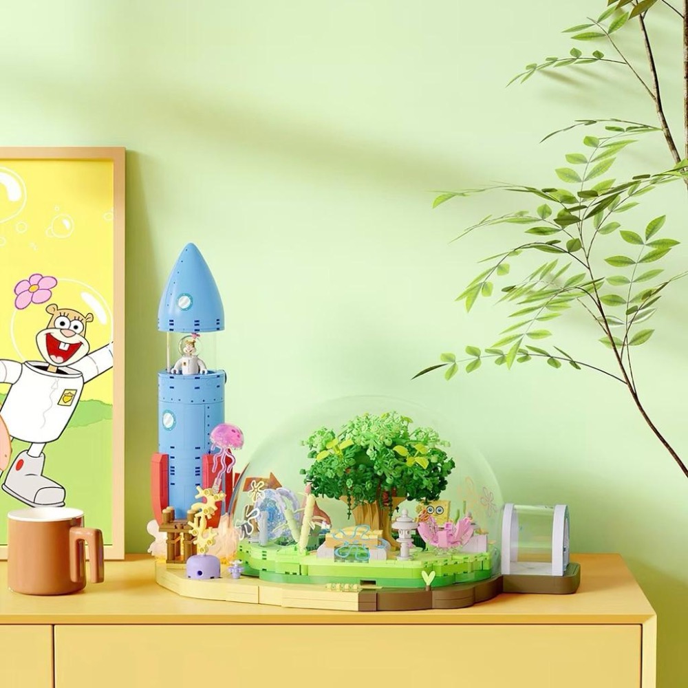 【熊盒子】正版授權🔖 AREAX磚區 海綿寶寶 珊迪的圓頂樹屋 公仔 玩具 禮物🎁-細節圖4