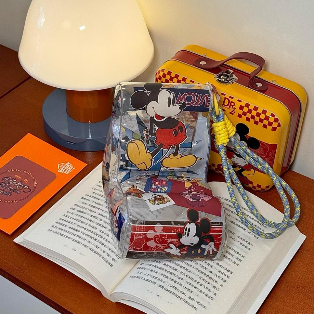 【熊盒子】 正版授權🔖SUNDAY HOME DISNEY 迪士尼 米奇 復古充氣沙發造型 手機支架 擺件 創意 禮物-細節圖2