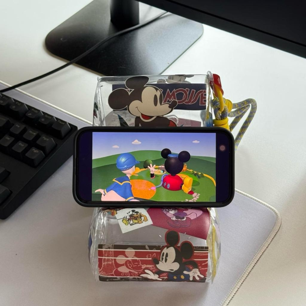 【熊盒子】 正版授權🔖SUNDAY HOME DISNEY 迪士尼 米奇 復古充氣沙發造型 手機支架 擺件 創意 禮物-細節圖6