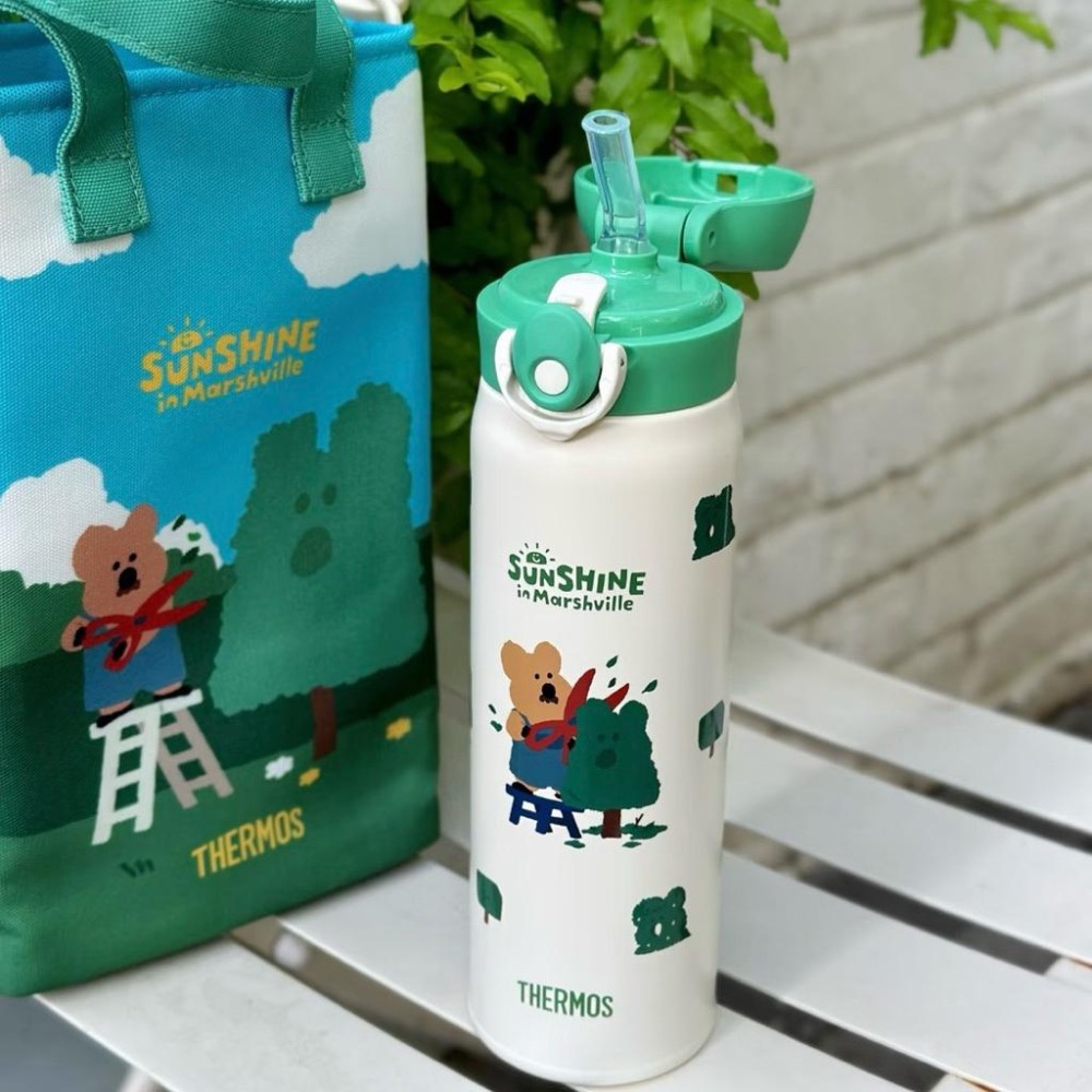 【熊盒子】正版授權🔖 膳魔師 DINOTAENG 聯名限定 呆萌町系列 保溫杯 吸管杯 大肚杯 咖啡杯 杯子-細節圖8