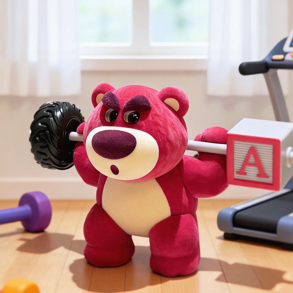 【熊盒子】正版授權🔖DISNEY 迪士尼 熊抱哥 草莓熊 健身了解一下 盲盒 LOTSO 公仔 玩具 禮物-細節圖3