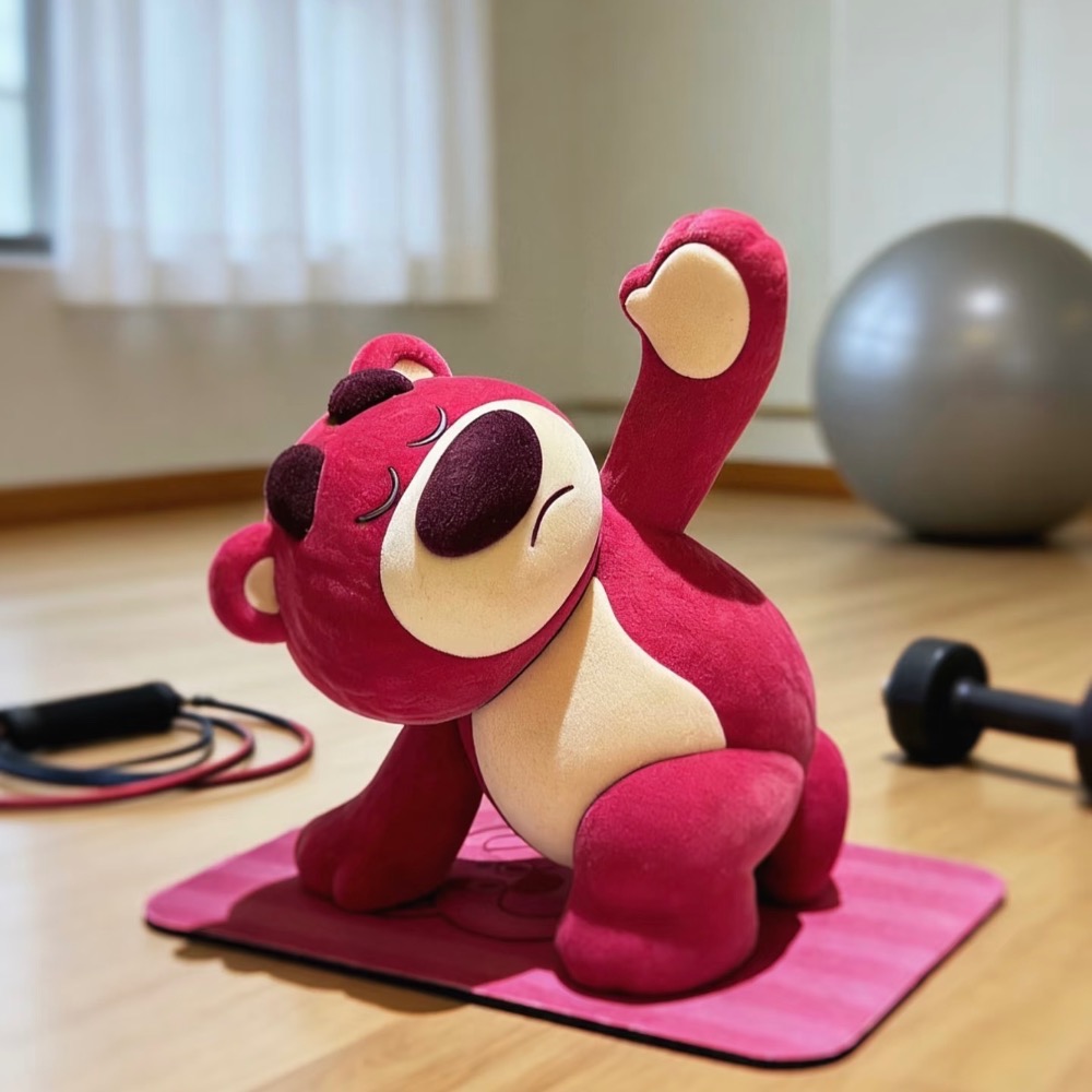 【熊盒子】正版授權🔖DISNEY 迪士尼 熊抱哥 草莓熊 健身了解一下 盲盒 LOTSO 公仔 玩具 禮物-細節圖4