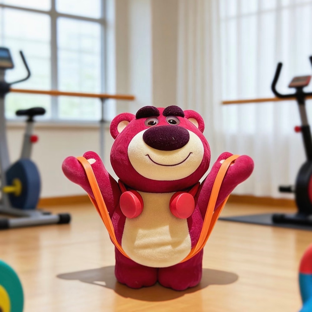 【熊盒子】正版授權🔖DISNEY 迪士尼 熊抱哥 草莓熊 健身了解一下 盲盒 LOTSO 公仔 玩具 禮物-細節圖5