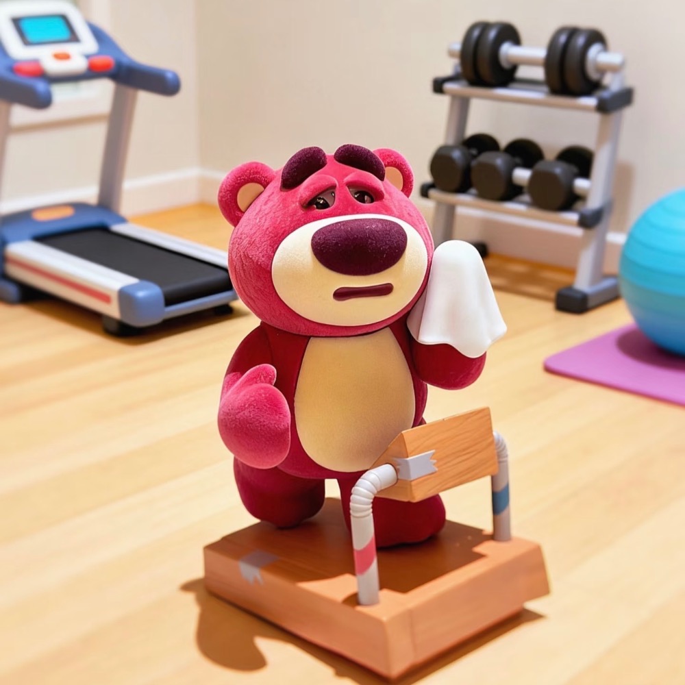 【熊盒子】正版授權🔖DISNEY 迪士尼 熊抱哥 草莓熊 健身了解一下 盲盒 LOTSO 公仔 玩具 禮物-細節圖6