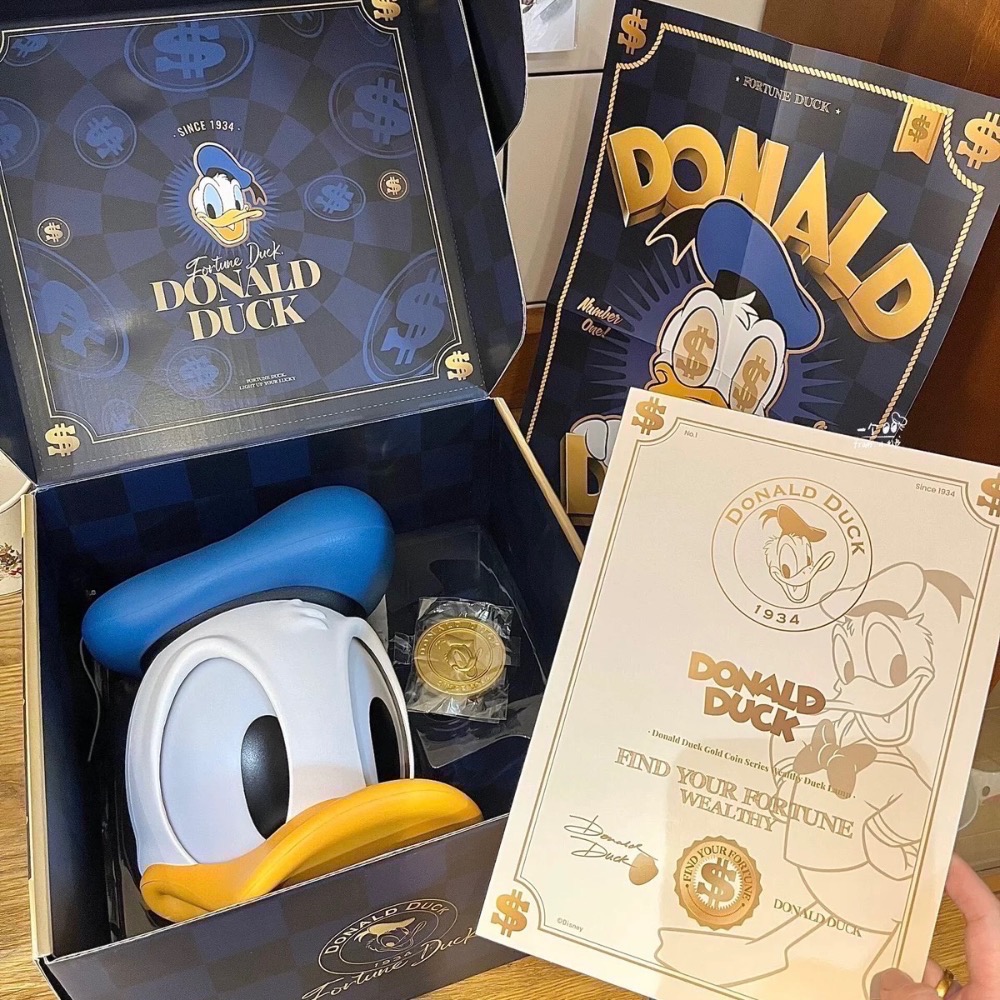 【熊盒子】正版授權🔖DISNEY 迪士尼 唐老鴨 金幣系列 有錢鴨 擺件 擺設 新年禮物 生日禮物 禮物 公仔-細節圖3