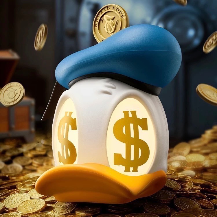 【熊盒子】正版授權🔖DISNEY 迪士尼 唐老鴨 金幣系列 有錢鴨 擺件 擺設 新年禮物 生日禮物 禮物 公仔-細節圖4
