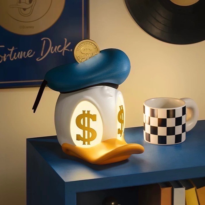 【熊盒子】正版授權🔖DISNEY 迪士尼 唐老鴨 金幣系列 有錢鴨 擺件 擺設 新年禮物 生日禮物 禮物 公仔-細節圖6