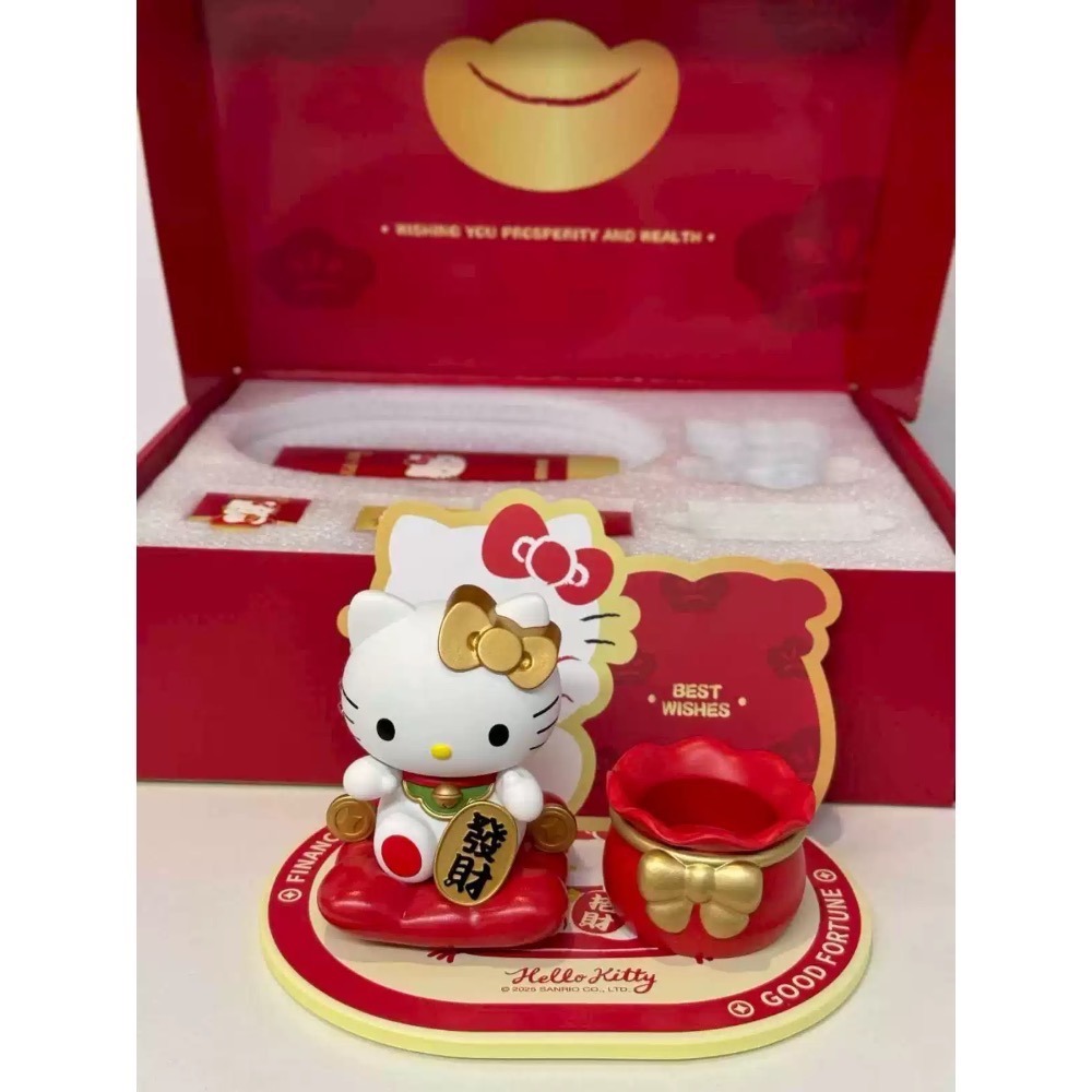 【熊盒子】正版授權🔖 Hello kitty 招財貓香薰禮盒 生日禮物 新年禮物 禮物🎁 擺設 擺件-細節圖6