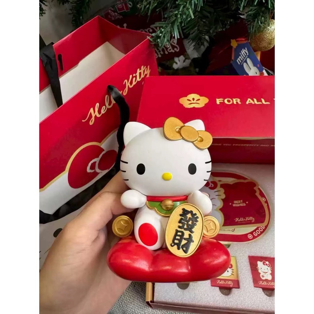 【熊盒子】正版授權🔖 Hello kitty 招財貓香薰禮盒 生日禮物 新年禮物 禮物🎁 擺設 擺件-細節圖7