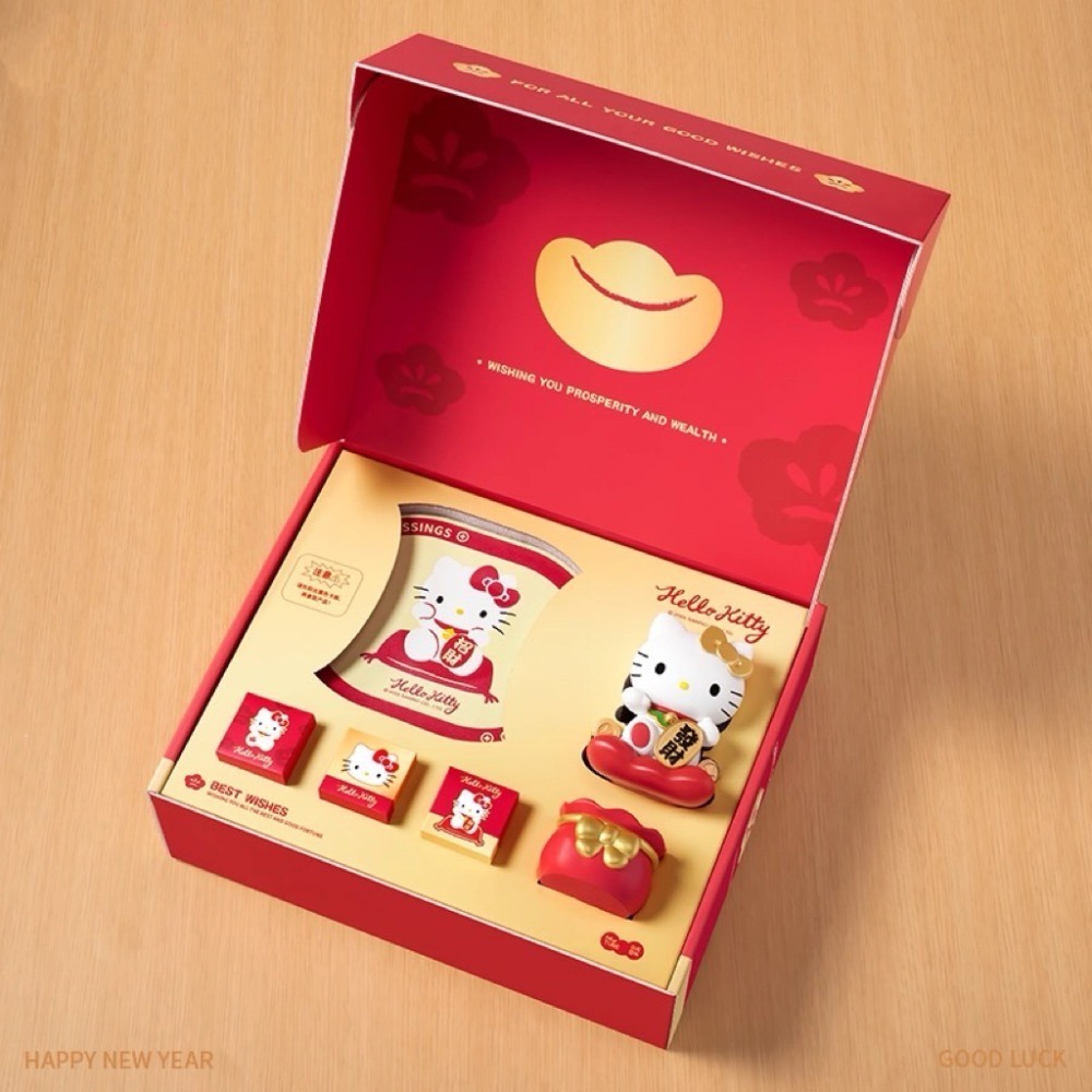 【熊盒子】正版授權🔖 Hello kitty 招財貓香薰禮盒 生日禮物 新年禮物 禮物🎁 擺設 擺件-規格圖7