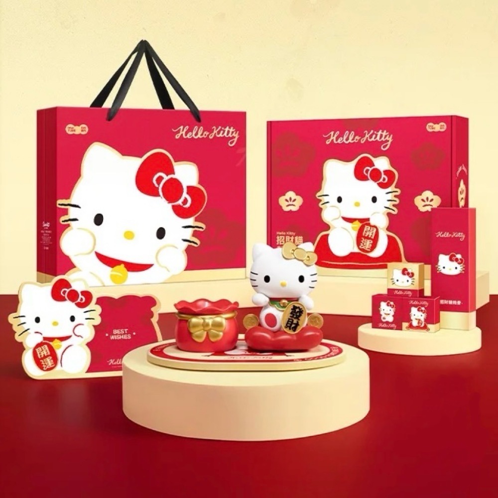 【熊盒子】正版授權🔖 Hello kitty 招財貓香薰禮盒 生日禮物 新年禮物 禮物🎁 擺設 擺件-規格圖7