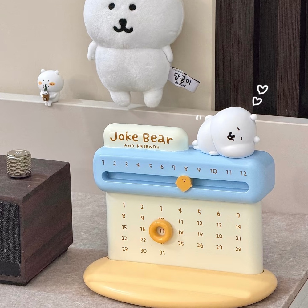 【熊盒子】正版授權🔖 JOKE BEAR 自嘲熊 萬年曆 桌曆 擺設 擺件 新年禮物 禮物-細節圖4