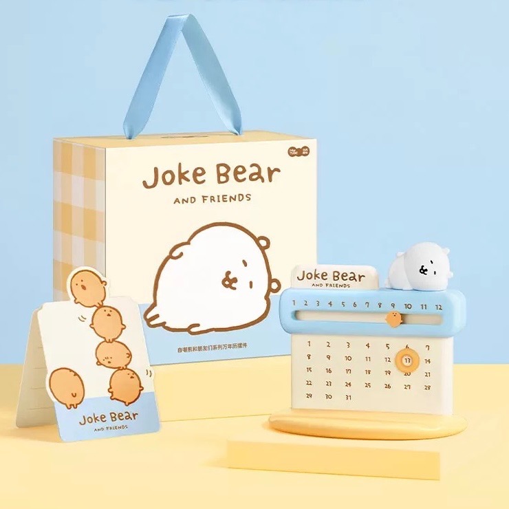 【熊盒子】正版授權🔖 JOKE BEAR 自嘲熊 萬年曆 桌曆 擺設 擺件 新年禮物 禮物-細節圖5