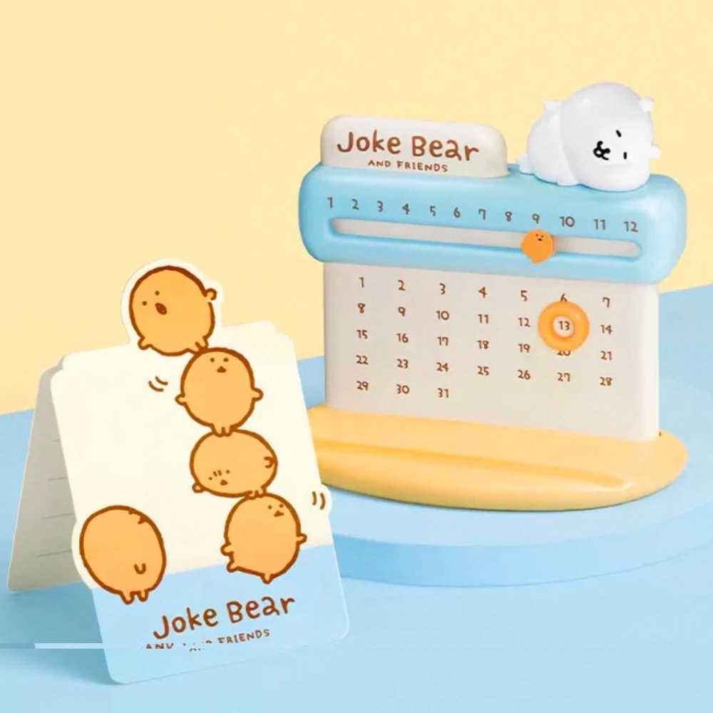 【熊盒子】正版授權🔖 JOKE BEAR 自嘲熊 萬年曆 桌曆 擺設 擺件 新年禮物 禮物-細節圖6