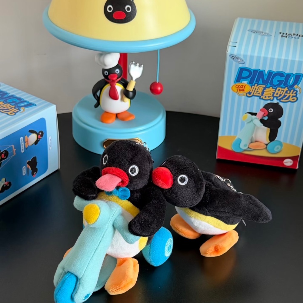 【熊盒子】 正版授權🔖企鵝家族PINGU 愜意時光 盲盒 毛絨公仔 玩偶 包包掛飾 禮物-細節圖3