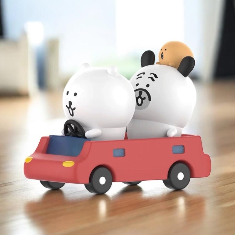 【熊盒子】正版授權🔖 MINISO JOKE BEAR 自嘲熊 自嘲熊和好朋友們系列 一起去兜風 公仔 玩具 擺件-細節圖2