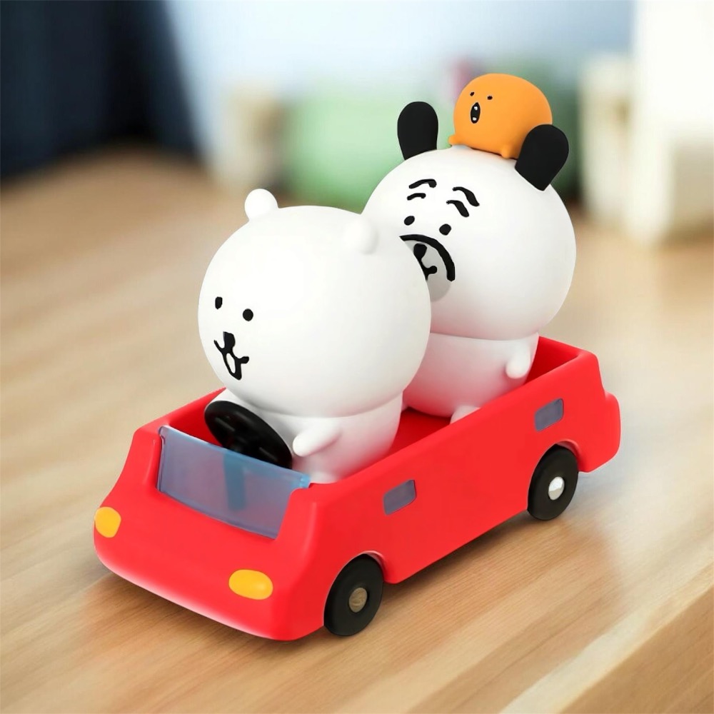 【熊盒子】正版授權🔖 MINISO JOKE BEAR 自嘲熊 自嘲熊和好朋友們系列 一起去兜風 公仔 玩具 擺件-細節圖3