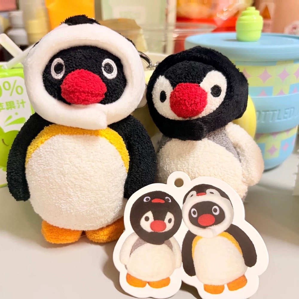 【熊盒子】 正版授權🔖X11 企鵝家族PINGU MINI MEME系列 盲盒 一中盒 毛絨公仔 包包掛飾 毛絨掛件-細節圖7