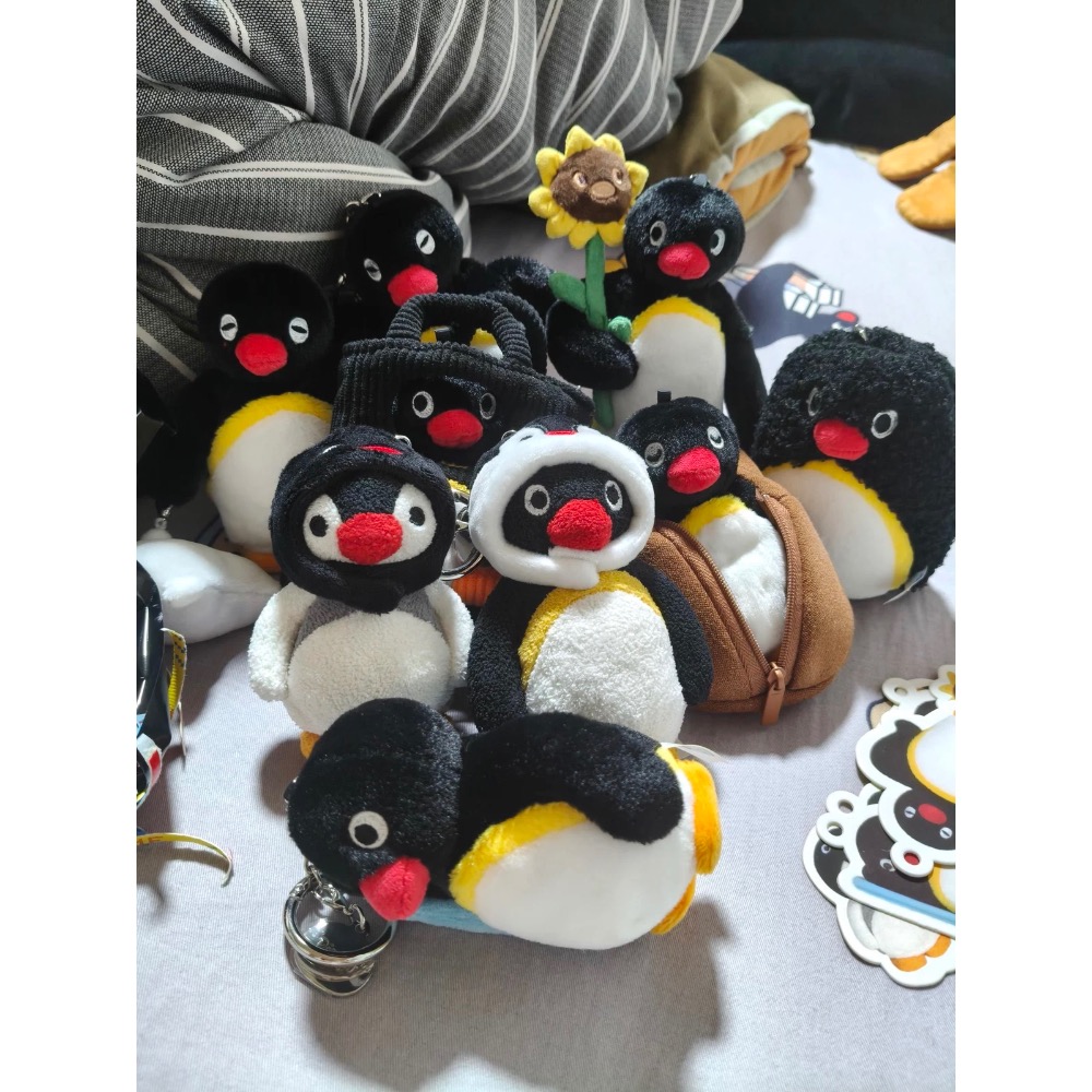 【熊盒子】 正版授權🔖X11 企鵝家族PINGU MINI MEME系列 盲盒 一中盒 毛絨公仔 包包掛飾 毛絨掛件-細節圖8