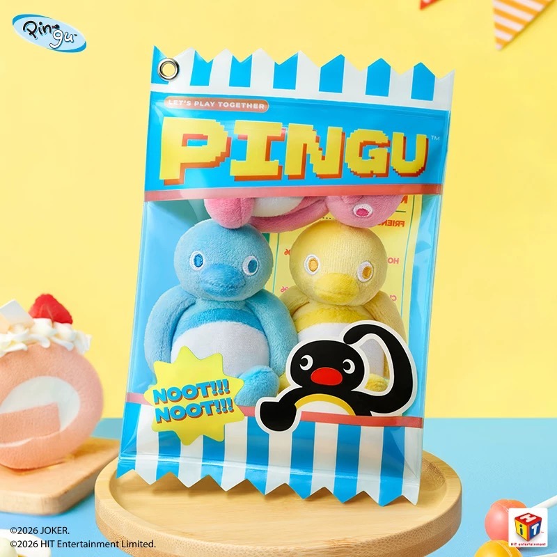 【熊盒子】 正版授權🔖X11 企鵝家族PINGU MINI MEME系列 盲盒 一中盒 毛絨公仔 包包掛飾 毛絨掛件-細節圖9