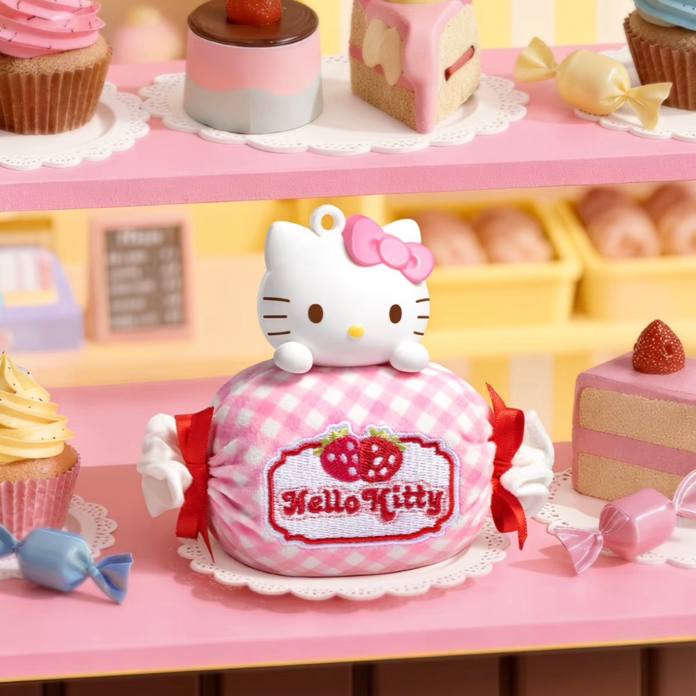 【熊盒子】 正版授權🔖 三麗鷗 HELLO KITTY 凱蒂貓 美味便利店 香薰毛絨掛件 盲盒 吊飾 禮物-細節圖7