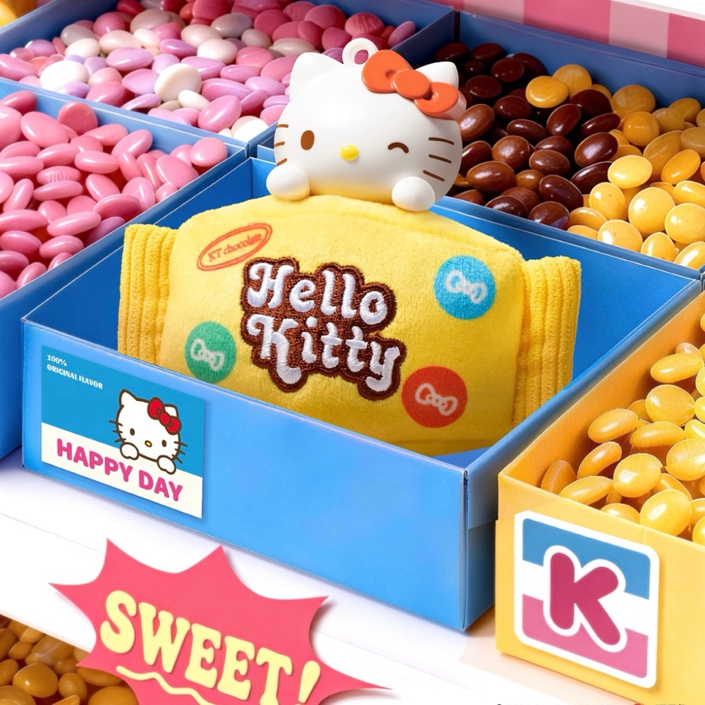 【熊盒子】 正版授權🔖 三麗鷗 HELLO KITTY 凱蒂貓 美味便利店 香薰毛絨掛件 盲盒 吊飾 禮物-細節圖10