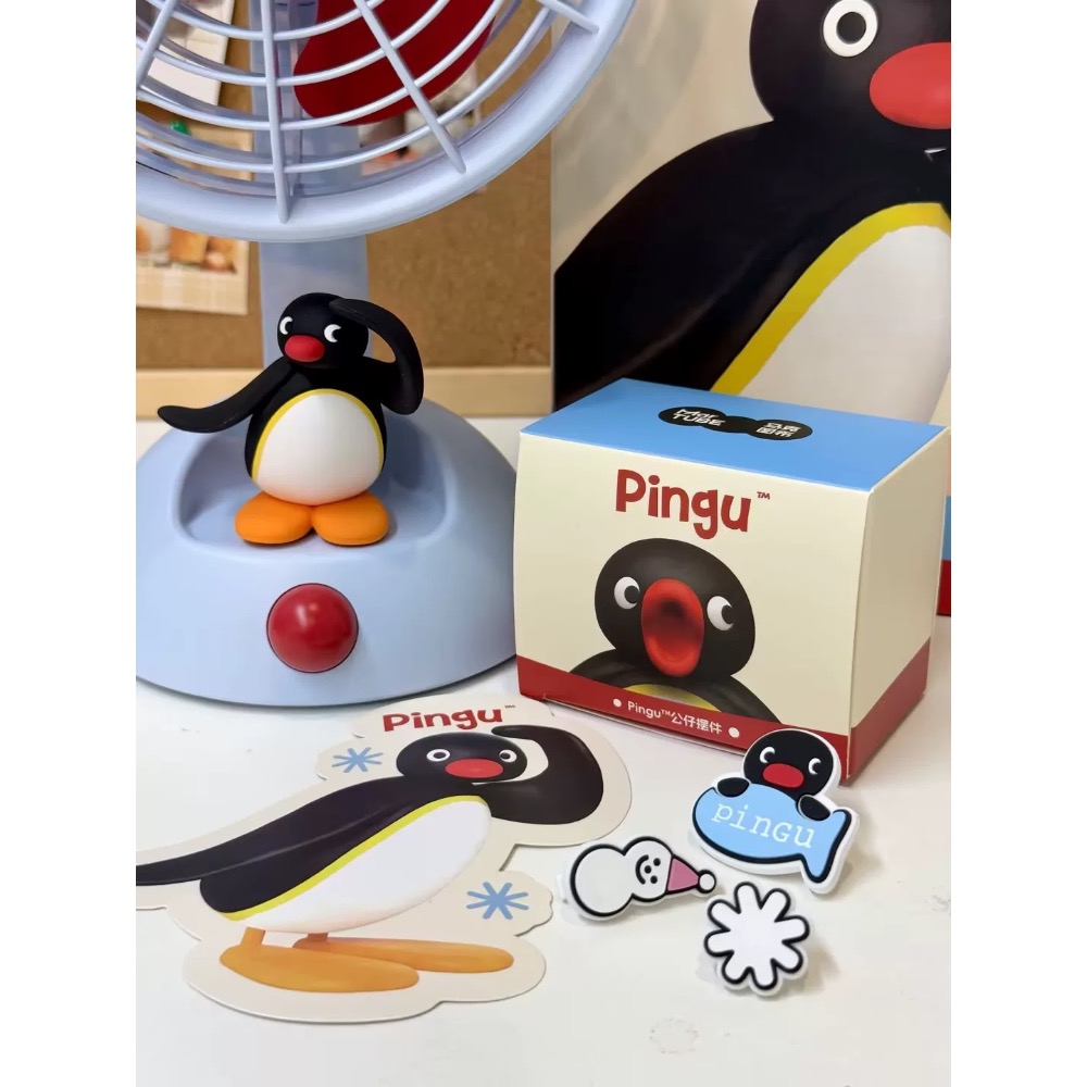 【熊盒子】 正版授權🔖馬克圖布 企鵝家族PINGU 桌面風扇 靜音小型風扇 桌面擺設 禮物-細節圖4