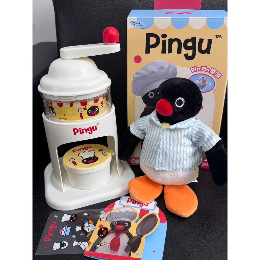 【熊盒子】 正版授權🔖馬克圖布 企鵝家族PINGU 刨冰機 製冰盒 手動冰沙 玩具 禮物-細節圖4